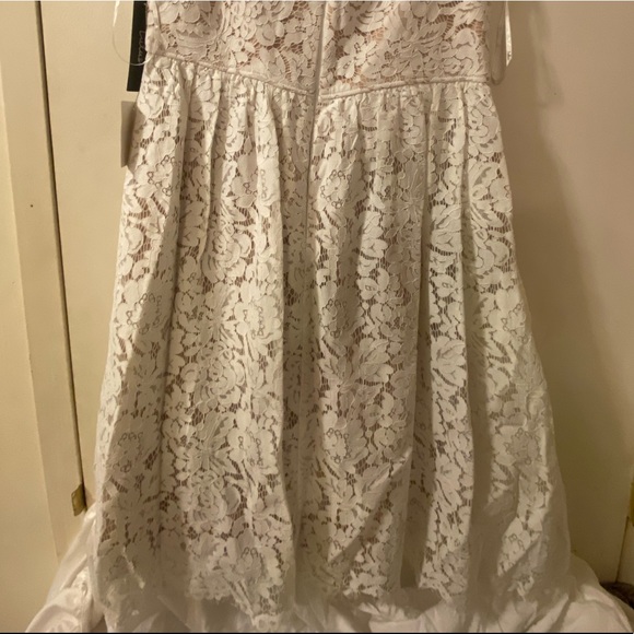 Lulu's Cream Lace Midi Dress - Picture 2 of 5
